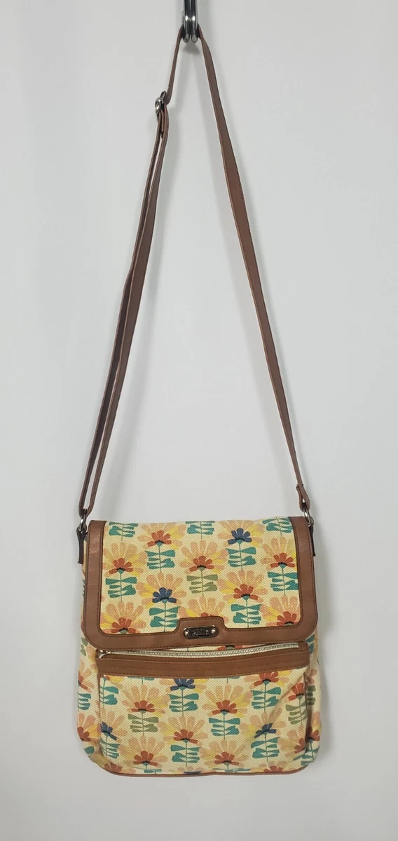 Relic Purse Small Crossbody Floral Canvas Zip Shoulder Bag Evie