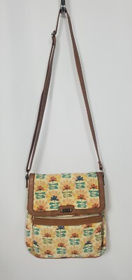 Relic Purse Womens Floral Evie Canvas Crossbody Bag Zip Top