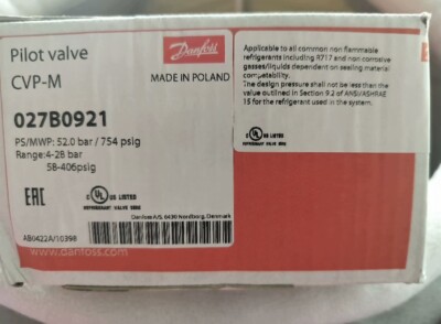 DANFOSS CVP-M 027B0921 Solenoid pilot valve Brand New 