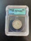 1927 S STANDING LIBERTY QUARTER ICG F-12 DETAILS - KEY DATE - CERTIFIED - 25C