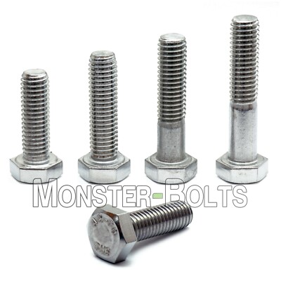 1/4''-20 - Stainless Steel Hex Cap Tap Bolts / Screws SAE Coarse Thread 18-8 / A2