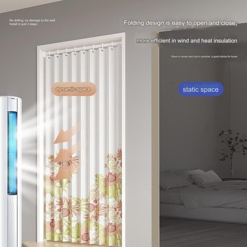 Klimaanlage Türvorhang nicht stanzen Schlafzimmer Zimmer Haushalt Anti-Datenschutz - Bild 3 von 6