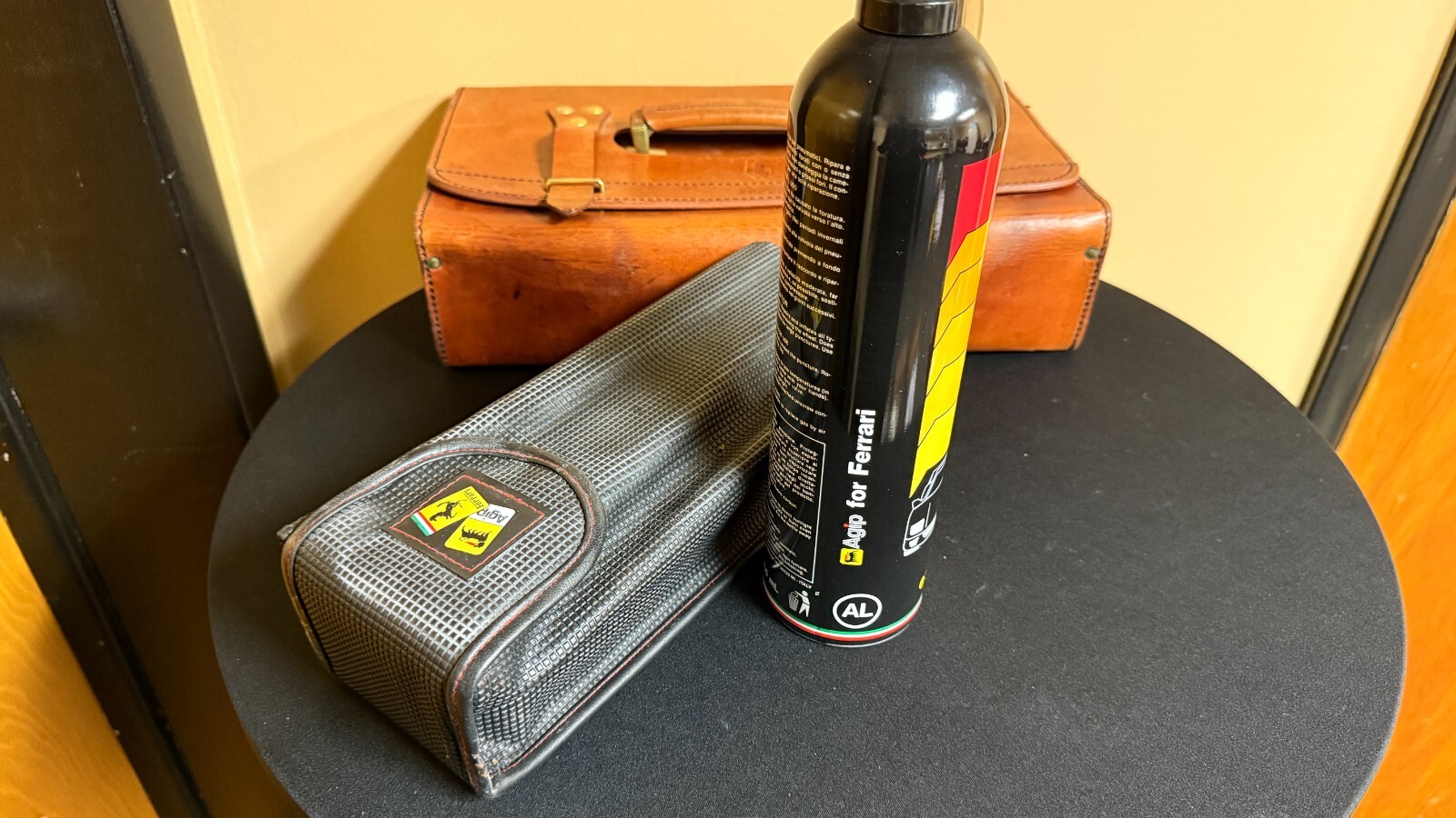 OEM Ferrari 348, 355, Mondial Leather Schedoni Tool Bag & Contents ALL GENUINE