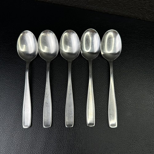 WMF Cromargan LINE Teapoon Stainless Germany 5 5/8” Set of 5 Teaspoons