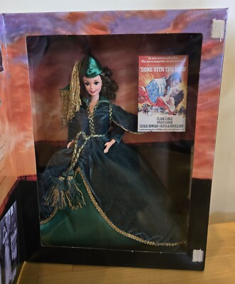 1994 Barbie Scarlet O'Hara Doll Hollywood Legends Collection Green Velvet Dress