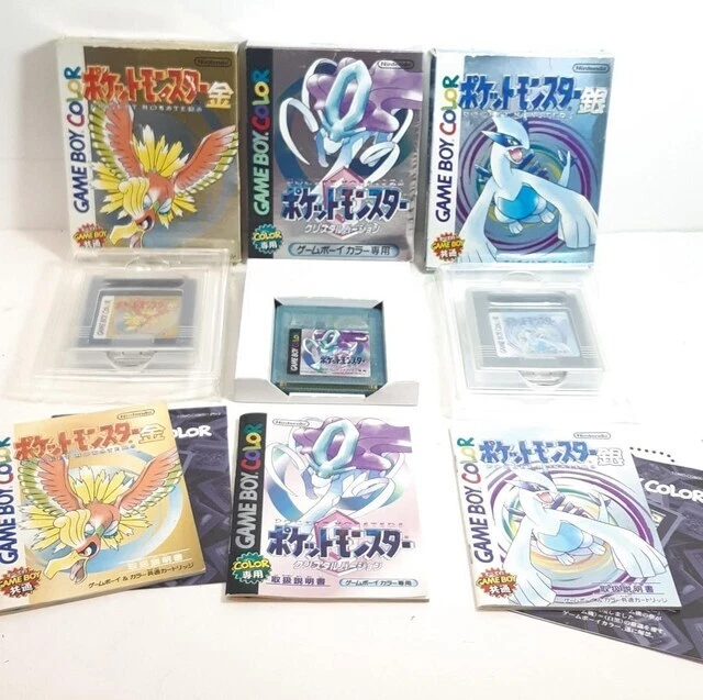 Nintendo Gameboy Color Pokemon Gold Silver Crystal Japan GB GBC w/box - Image 2 of 2