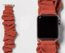 heyday&trade; Apple Watch Scrunchie Band, 38/40mm Ribbed Rose Pink  New. Sealed