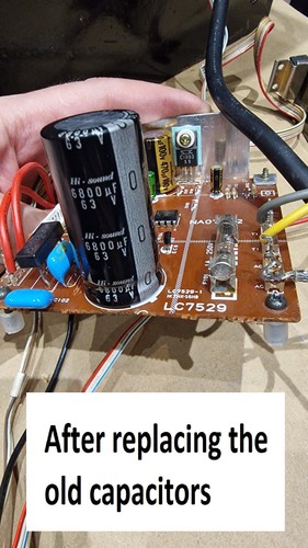 KIT de réparation d'amplificateur de puissance SONY MU-A400 - tous les conden... - Afbeelding 10 van 16