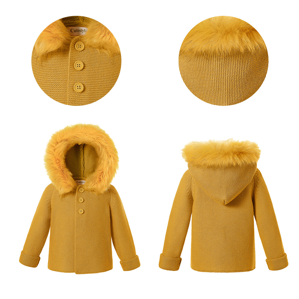 Pettigirl Baby Knitted Cardigan Spanish Style Hooded Jecket Coat 6 12