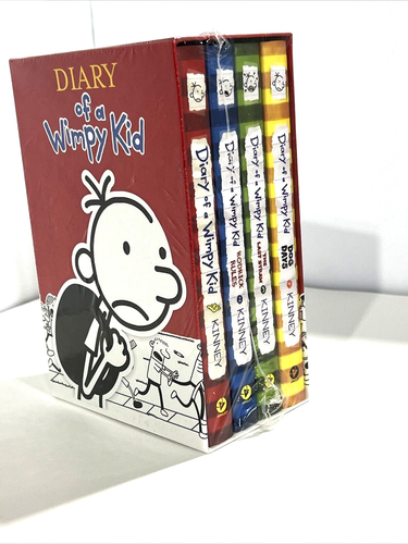 Diary of a Wimpy Kid Box Set 1-4 Revised by Jeff Kinney New Factory Sealed - Picture 9 of 11