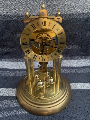 NICE WORKING ELGIN GRANVILLE E49 BRASS GLASS 400 DAY ANNIVERSARY