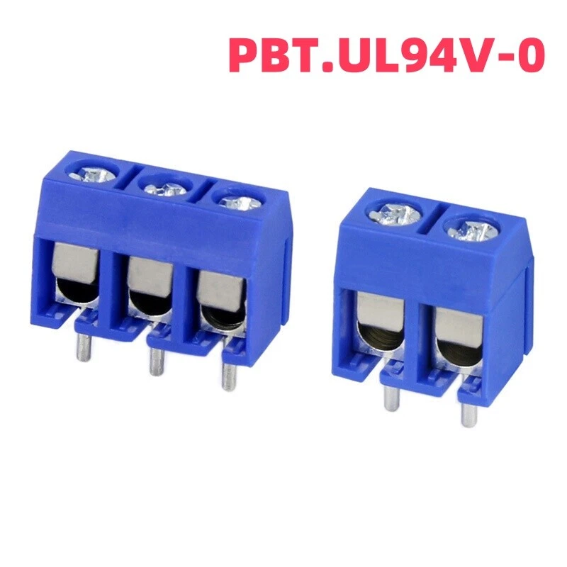 5.08mm Pitch 2 Pin 3 Pin KF301-2P 3P Terminal PCB Block Screw Connector - Image 2 of 3