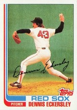 Dennis Eckersley 1982 Topps Baseball Card #490