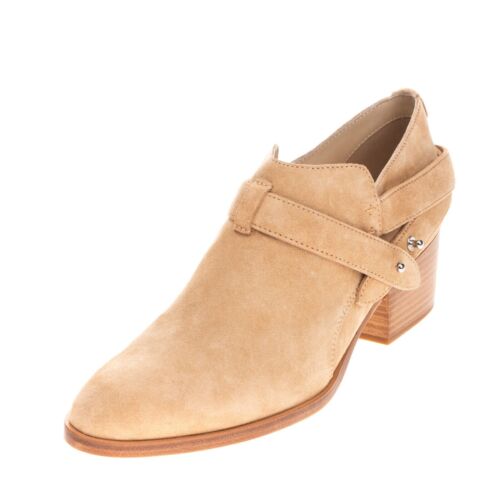 RRP £335 RAG & BONE Dune Camel Leather Suede Harley Boots EU 36.5 UK 5 US 6.5 - Picture 2 of 18