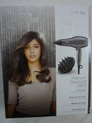 BaByliss Platinum Diamond 2300W ionic professional hairdryer