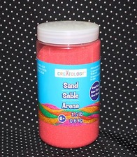 Creatology Craft and Play Sand 1.5 lbs. Red Brand New Sealed H8