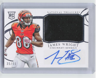 2014 National Treasures #252 James Wright RC Patch Auto #'d 35/99