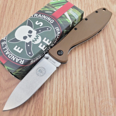BRK Designed by ESEE Zancudo Folding Knife 3'' D2 Tool Steel Blade GRN/Stainless