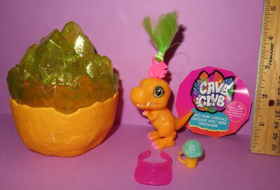 Cave Club Dinosaur Baby Crystal Egg Sparkle Dino Wave 3 Trex T Rex Orange Mattel