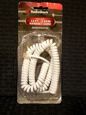 Radioshack - Vintage Phone Handset Cord  New-Sealed  12 Ft