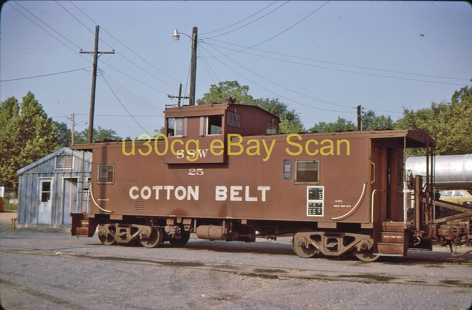 G Original Slide SSW Cotton Belt Caboose 25 Texarkana AR 1977 eBay