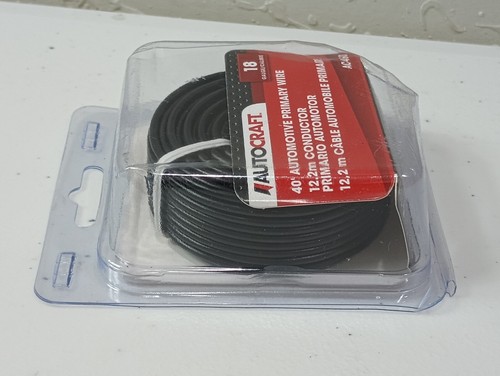 AutoCraft Automotive Primary Wire, 18 Gauge, Black, 40 Ft AC460 - FREE SHIPPING - Picture 4 of 4