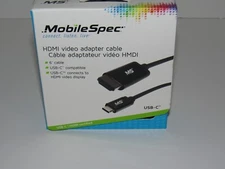 NEW MobileSpec MBS05103 6ft. USB-C to HDMI Video Adapter Cable  USB-C Compatible