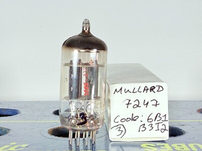 Mullard 12DW7 7247 Code: 6B1 B3J2 Tested Like NOS Tube