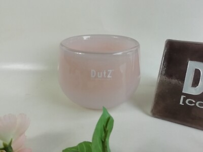 Dutz Collection Vase Pot Old Rose D= 10 cm Glas rund glasvase Teelicht rosa