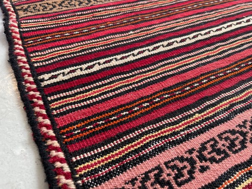 291 x 80cm Vintage Handmade Afghan Carpet Hallway Runner Kilim Oriental Wool Rug - Picture 12 of 24
