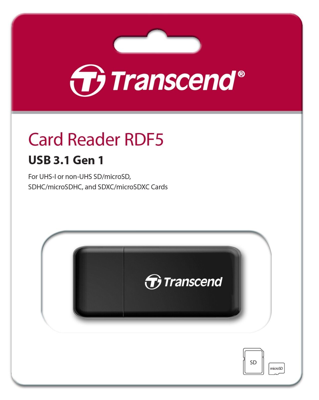  Transcend TS-RDF5K Kartenleser USB 3.1 microSDXC SDHC microSDHC SDXC UHS-1 OVP