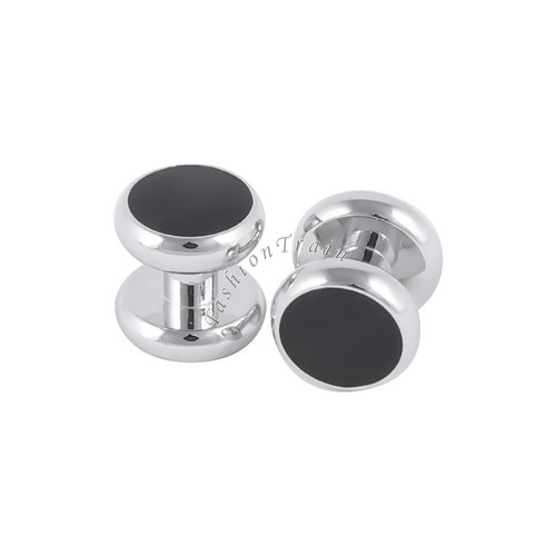 2Pcs Men Round Tuxedo Shirt Stud Cufflinks 6 Button Bud Set for Wedding Business - Picture 3 of 9