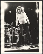 Iconic 1970’s Type 1 Original Photograph of Joe Cocker on Stage in England Blues