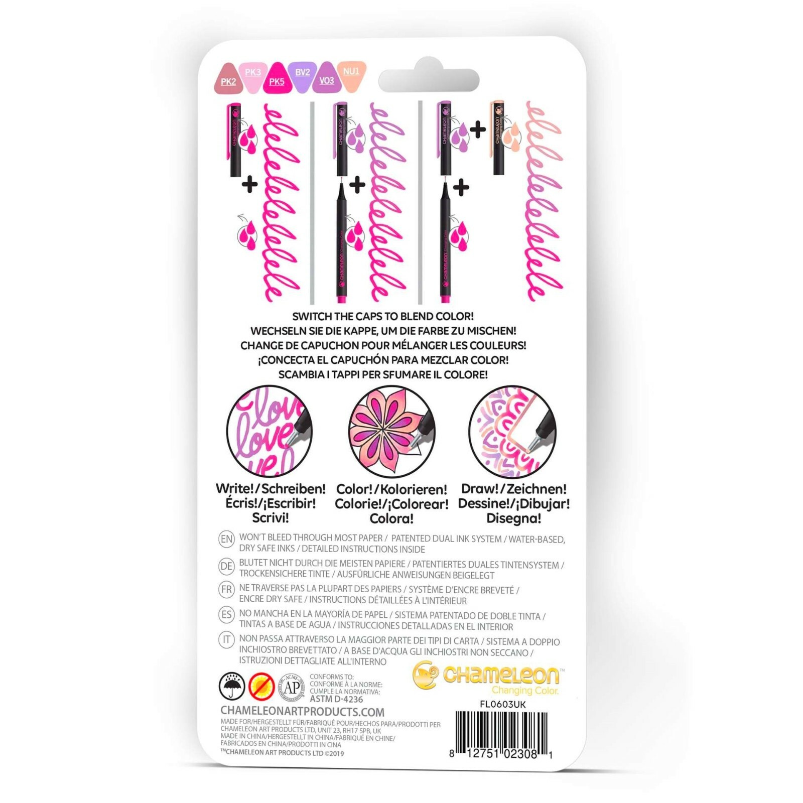 NEW! Chameleon Colour Blending Fineliner Pens Art Markers Fine Liners Fineliners