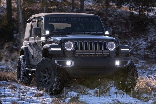 SS3 LED Fog Light Kit for 18-23 Jeep JL Sahara/Rubicon Sport w/Amber Backlight - Picture 5 of 9
