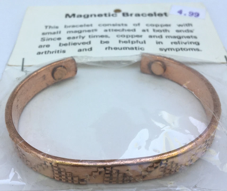Pulsera Magnética - Tono Cobre, Unisex, Diseño Único - NUEVA Foto 2 de 3