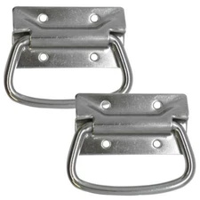 2 Pack of Chrome Surface Mount PA DJ Chest Case Handles