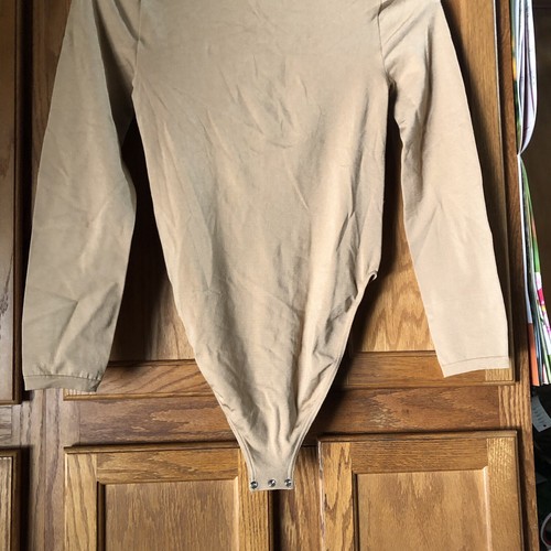 Vintage Wolford Opaque Naturel Long Sleeve Bodysuit Stretch Women’s Small *RD - Picture 7 of 12