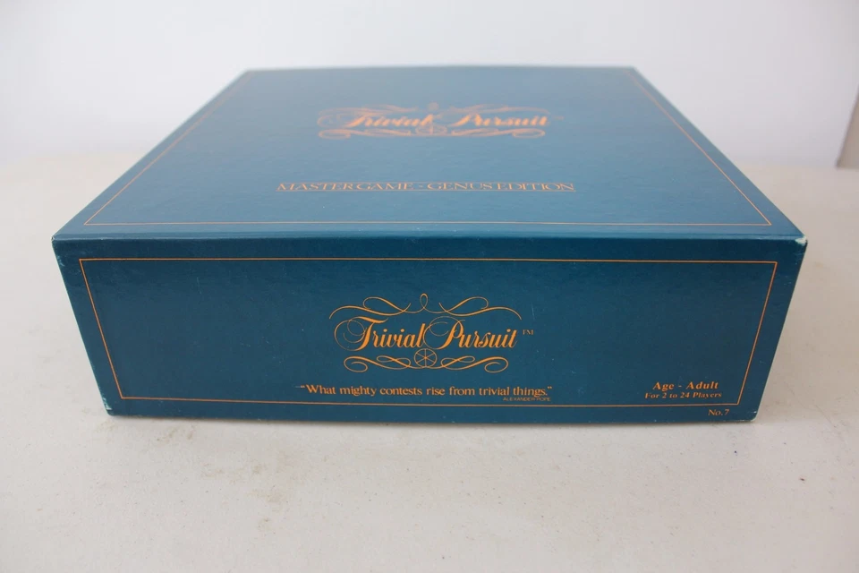 TRIVIAL PURSUIT Master Game Genus Edition 1981 Mint L#1324 - Image 2 of 4