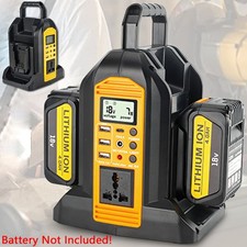 2-Port 350W Power Inverter for Dewalt 20V Li-ion Battery Outdoor Power Station
