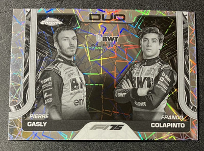 B&W Lazer Duo #171 Pierre Gasly & Franco Colapinto - 2025 Topps Chrome Formula 1