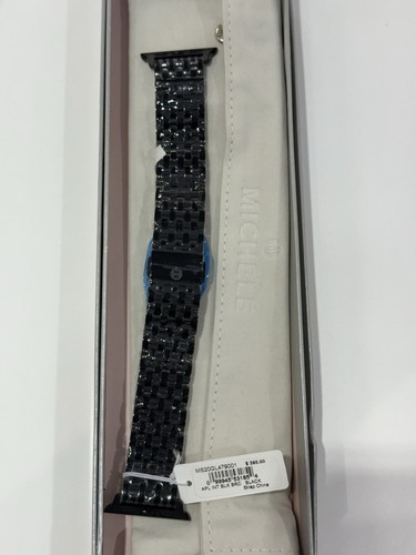 Michele Stainless Steel-ALL BLACK Wrapped Band for Apple Watch - MS20GL479001 - Photo 3 sur 3