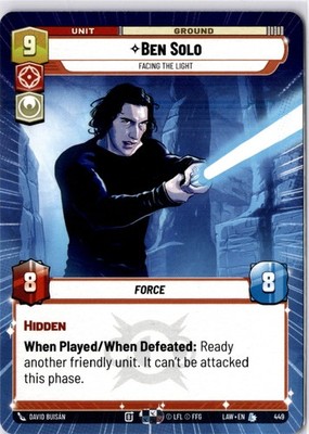 Ben Solo - Facing the Light (Hyperspace) - NM Legendary - A Lawless Time 449