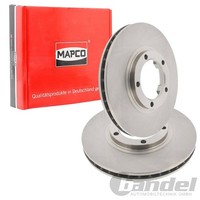 2X Mapco Bremsscheiben 254Mm BelÜFtet Vorne Passend FüR Mitsubishi L L400 | 4554