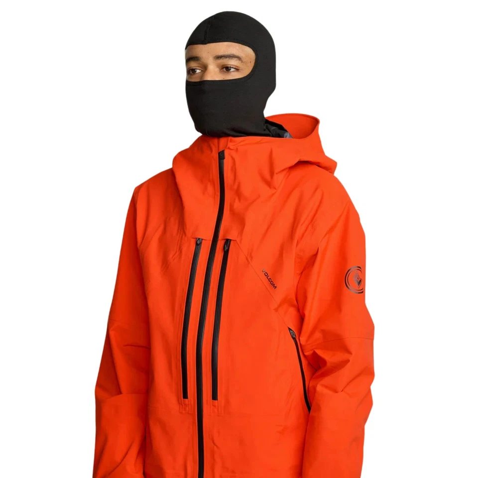 Volcom Anyox Guide Gore Pro Shell Men's Winter Jacket, Orange Shock, X-Large - Image 4 of 4