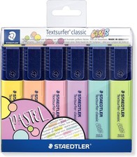 STAEDTLER 364 CWP6 Textsurfer Classic Pastel 6 Count Pack of 1 , pastel