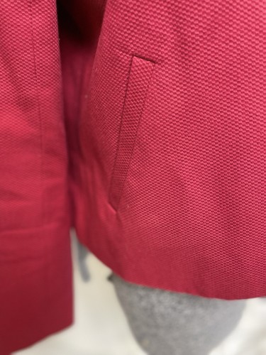 Talbots Blazer Size 14 Fits Like 12 100% Cotton Jacket Pockets Assertive Red - Picture 15 of 23