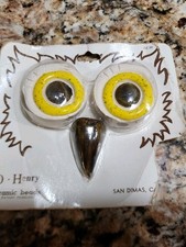 Vintage O-Henry Ceramic Owl Eyes  Beak Set OE-50 Yard Art Macrame Beads, Craft