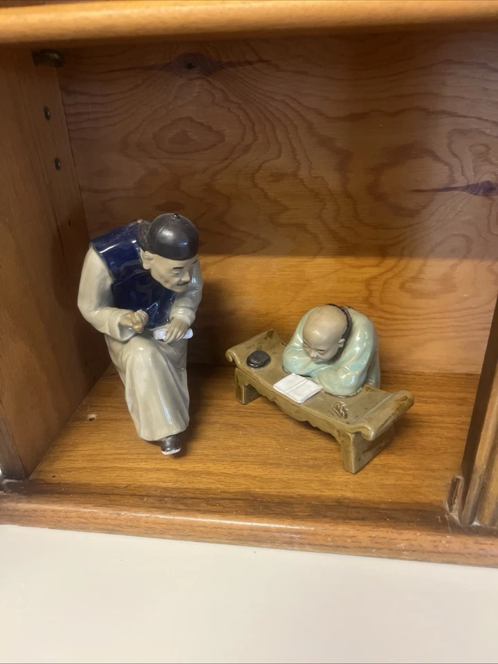 Vintage China Shiwan Art Ceramic - Teacher and pupil - Image 2 of 4