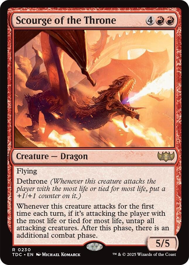 Scourge of the Throne TDC 230 English NM - MTG